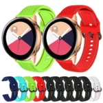 For Samsung Galaxy Watch Active 2 Two-color Stitching Silicone Replacement Strap Watchband - Image 2