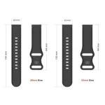 For Xiaomi Haylou RT RS3 LS04 / LS05S Universal Inner Back Buckle Perforation Silicone Replacement Strap Watchband - Image 2