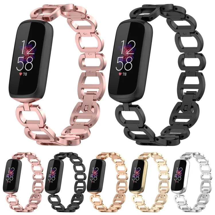 EDA001789001_B4.webp For Fitbit Luxe Special Edition Metal Bracelet Replacement Strap Watchband - Image 5