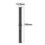 For Fitbit Luxe Special Edition Three-beads Stainless Steel Flat Buckle Replacement Strap Watchband - Image 2