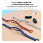 For Xiaomi Mi Band 6 / 5 Universal Silicone Leather Texture Replacement Strap Watchband - Image 3