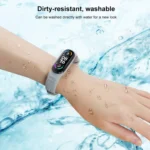 For Xiaomi Mi Band 6 / 5 Universal Silicone Leather Texture Replacement Strap Watchband - Image 5