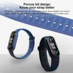 For Xiaomi Mi Band 6 / 5 Universal Silicone Leather Texture Replacement Strap Watchband - Image 6