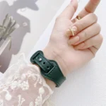 Small Waist 8-shape Reverse Buckle Leather Replacement Strap Watchband For Apple Watch Series, 7 41mm / 6 & SE & 5 & 4 40mm / 3 & 2 & 1 38mm, 7 45mm / 6 & SE & 5 & 4 44mm / 3 & 2 & 1 42mm - Image 4