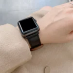 8-shape Buckle Retro Leather Replacement Strap Watchband For Apple Watch Series, 7 41mm / 6 & SE & 5 & 4 40mm / 3 & 2 & 1 38mm, 7 45mm / 6 & SE & 5 & 4 44mm / 3 & 2 & 1 42mm - Image 3