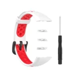 For Huawei Band 6 / Honor Band 6 Universal Two-color Breathable Silicone Replacement Strap Watchband
