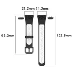 For Huawei Band 6 / Honor Band 6 Universal Two-color Breathable Silicone Replacement Strap Watchband - Image 2