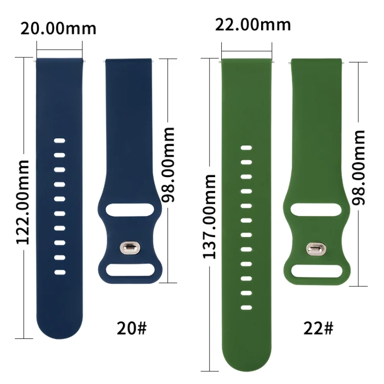 EDA001823814_B2.webp 8-buckle Silicone Replacement Strap Watchband - Image 3
