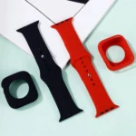 Silicone Replacement Strap Watchband + Watch Protective Case Set - Image 3