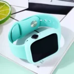 Silicone Replacement Strap Watchband + Watch Protective Case Set - Image 7