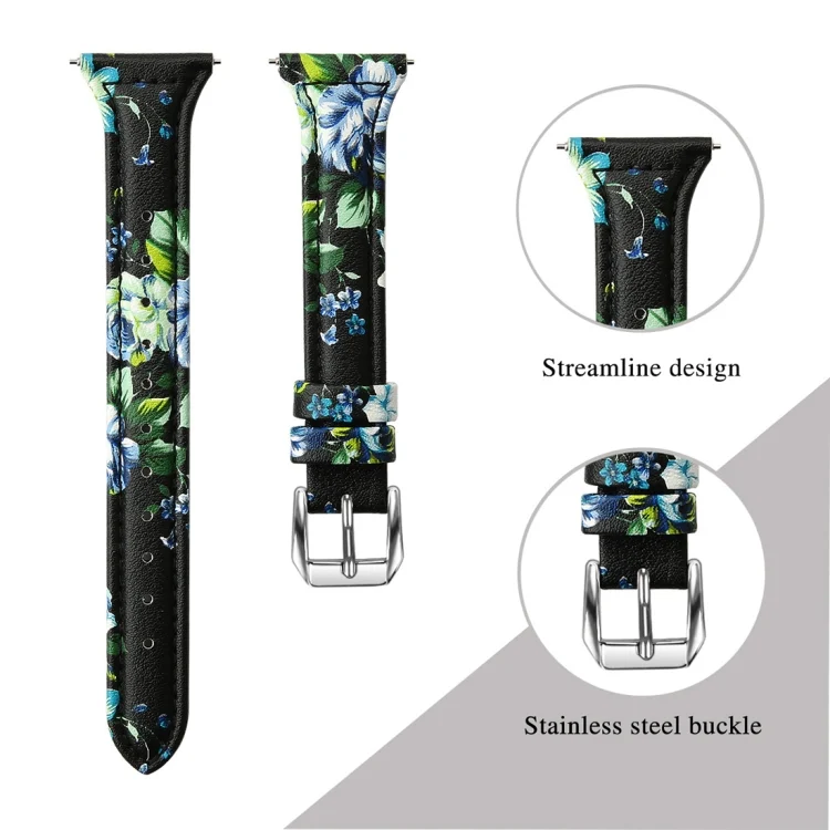 EDA00185701E_2.webp For Fitbit Versa 2 Smart Watch Genuine Leather Wrist Strap Watchband, Shrink Version - Image 4