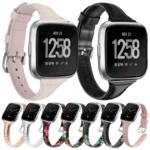 For Fitbit Versa 2 Smart Watch Genuine Leather Wrist Strap Watchband, Shrink Version - Image 2