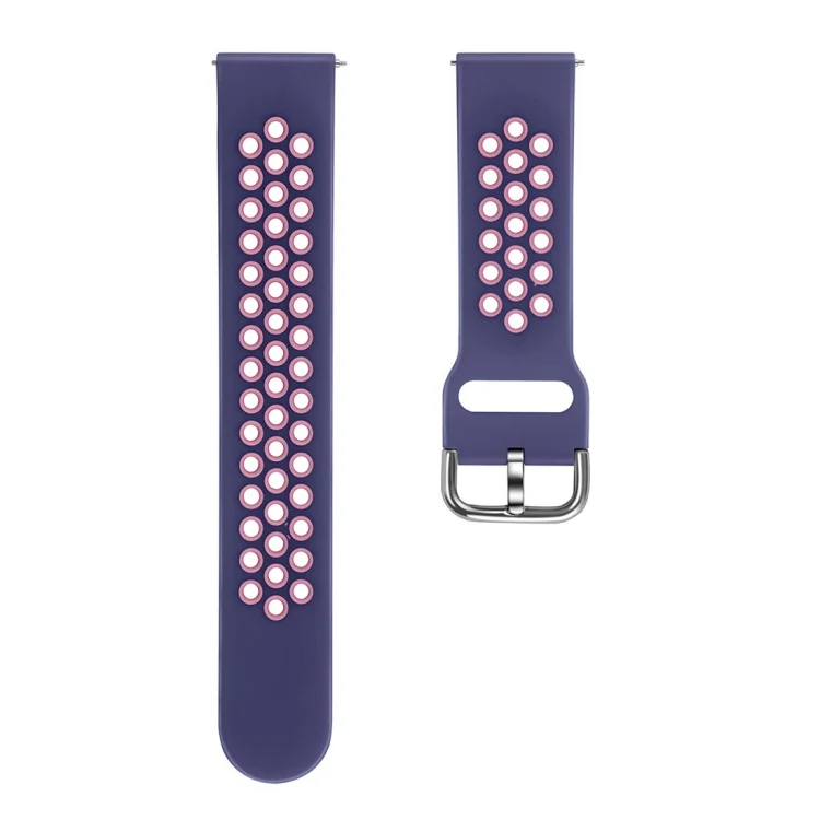 EDA00185901B_2.webp For Galaxy Watch 46 / S3 / Huawei Watch GT 1 / 2 22mm Smart Watch Silicone Double Color Wrist Strap Watchband - Image 4