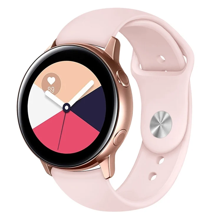 EDA00186301A_2.webp For Galaxy Watch Active 2 Smart Watch Solid Color Silicone Wrist Strap Watchband - Image 4