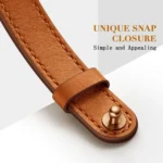 14mm Couple Style Leather Replacement Strap Watchband For Apple Watch Series, 7 41mm / 6 & SE & 5 & 4 40mm / 3 & 2 & 1 38mm, 7 45mm / 6 & SE & 5 & 4 44mm / 3 & 2 & 1 42mm - Image 5