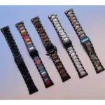Universal Three-beads Stainless Steel + Resin Replacement Strap Watchband - Image 7
