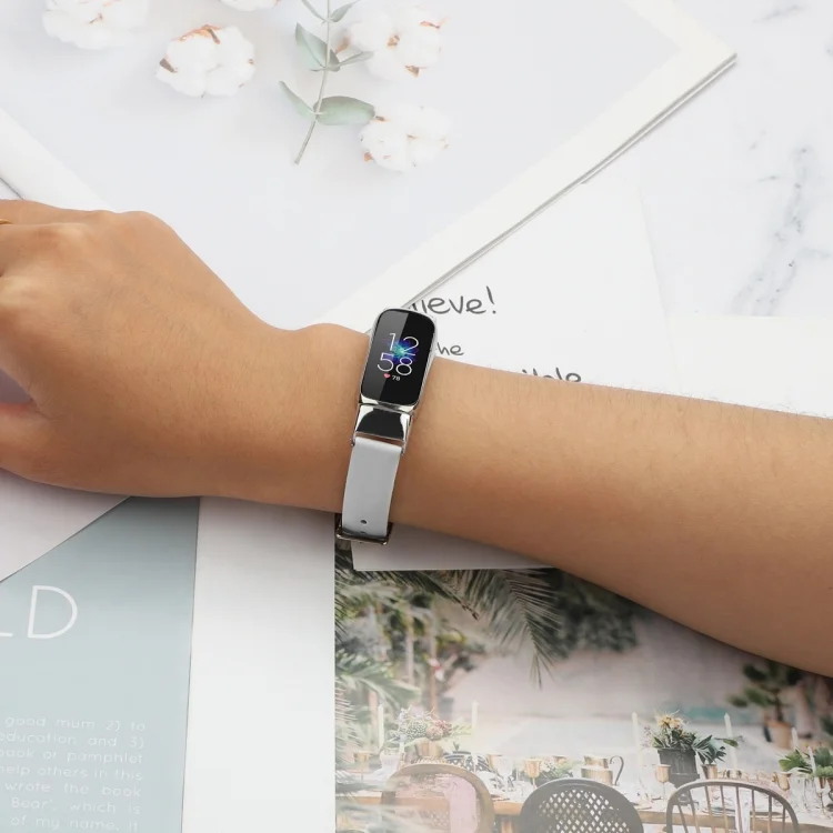 EDA001917401A_5.webp For Fitbit Luxe Leather Replacement Strap Watchband - Image 7