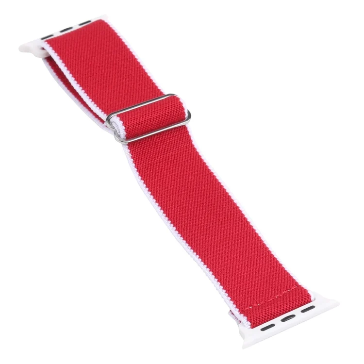 EDA001922701_B3.webp High Elastic Nylon Replacement Watchband For Apple Watch Series, 7 41mm / 6 & SE & 5 & 4 40mm / 3 & 2 & 1 38mm - Image 4