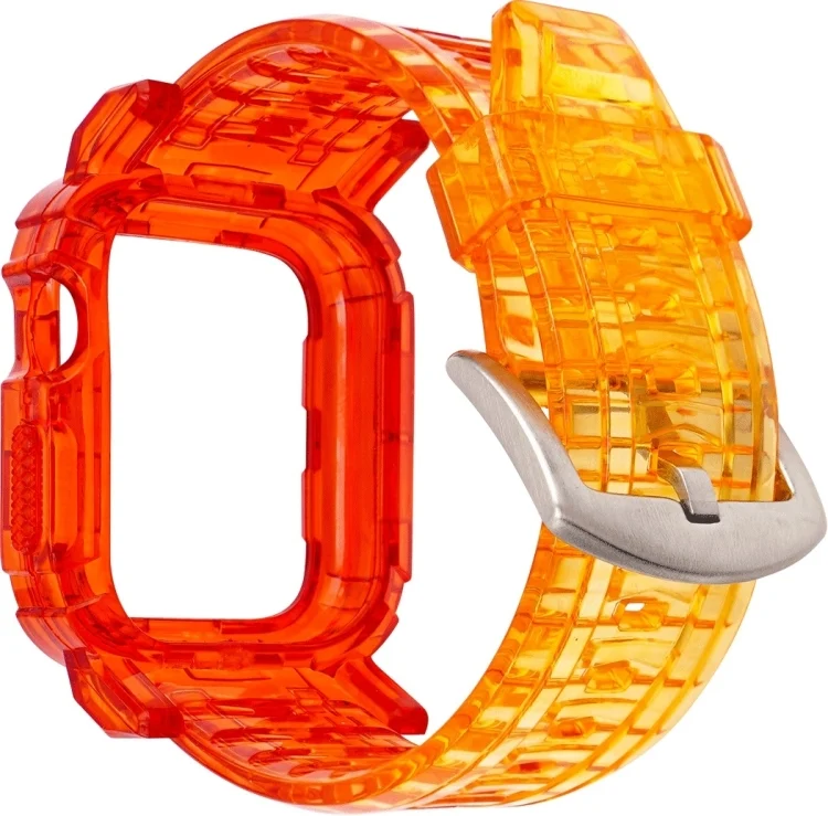 Gradient TPU Integrated Case Strap For Apple Watch Series 6 & SE & 5 & 4 44mm / 3 & 2 & 1 42mm