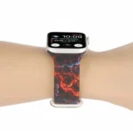 8-buckle Printed Replacement Strap Watchband For Apple Watch Series, 7 41mm / 6 & SE & 5 & 4 40mm / 3 & 2 & 1 38mm - Image 7