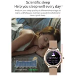 ZX10 1.09 inch HD Color Screen Bluetooth 5.0 IP68 Waterproof Women Smart Watch, Support Sleep Monitor / Menstrual Cycle Reminder / Heart Rate Monitor / Blood Oxygen Monitoring, Style:Steel Strap - Image 6