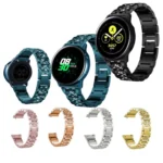 Three-beads Diamond Steel Replacement Strap Watchband - Image 2