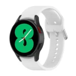 Silicone Silver Round Buckle Replacement Strap Watchband - Image 6