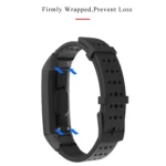 MIJOBS Breathable Silicone Replacement Strap Watchband with Hole - Image 3
