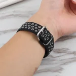 Silicone Replacement Strap Watchband + Protective Case with Screen Protector Set For Apple Watch Series - Image 6