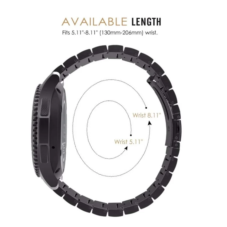 EDA002114401_B3.webp For Samsung Smart Watch One-bead Steel Replacement Strap Watchband - Image 4