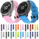 For Garmin Fenix 6 22mm Silicone Smart Watch Replacement Strap Wristband - Image 2
