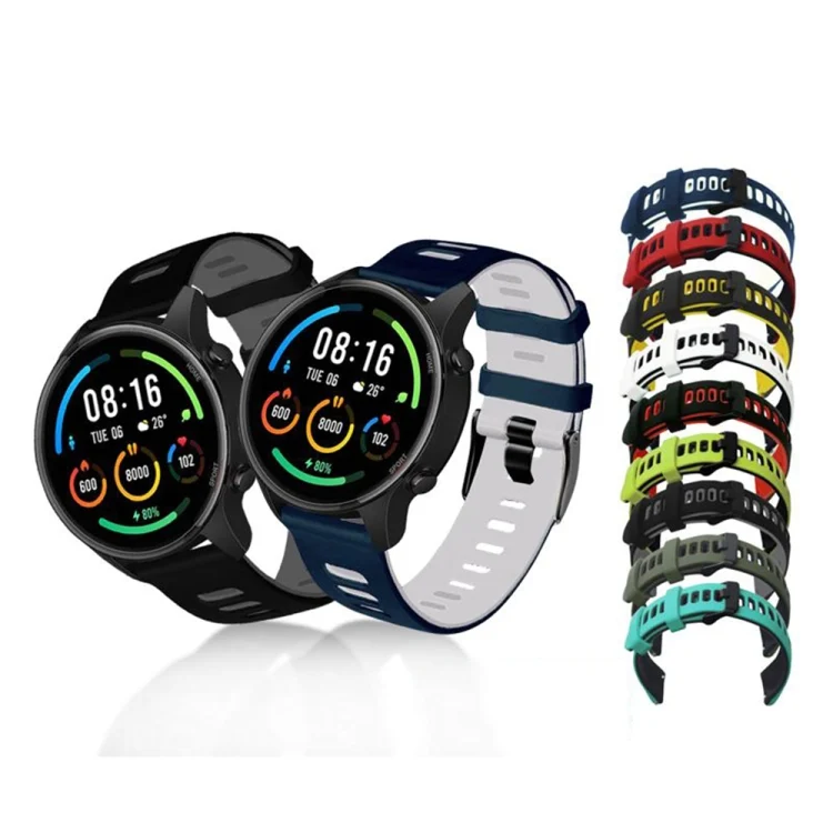 EDA002200201_B4.webp Universal Double Color Silicone Replacement Strap Watchband - Image 5