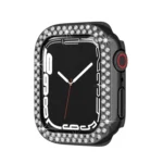 Electroplating PC Double Rows Diamond Protective Case For Apple Watch Series - Image 3