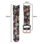 For Samsung Galaxy Watch4 / Watch4 Classic Silicone Printing Replacement Strap Watchband - Image 2