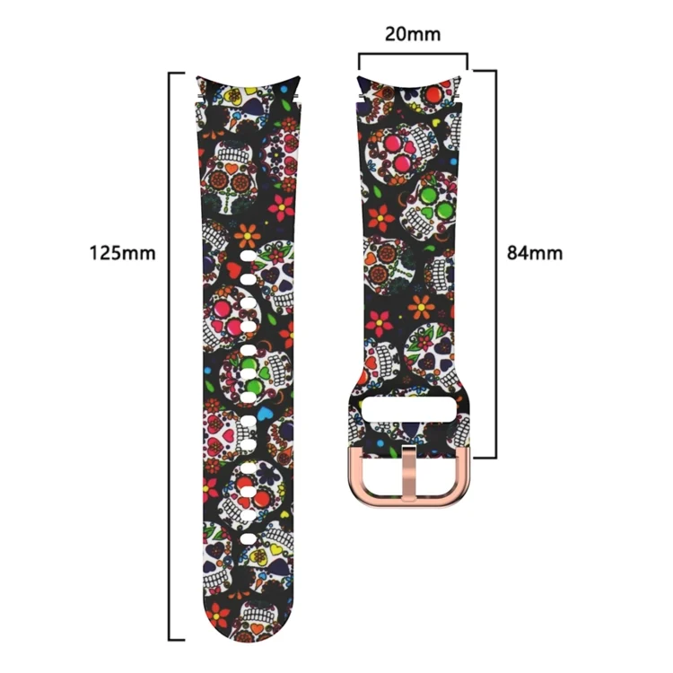 EDA002205801_B1.webp For Samsung Galaxy Watch4 / Watch4 Classic Silicone Printing Replacement Strap Watchband - Image 2