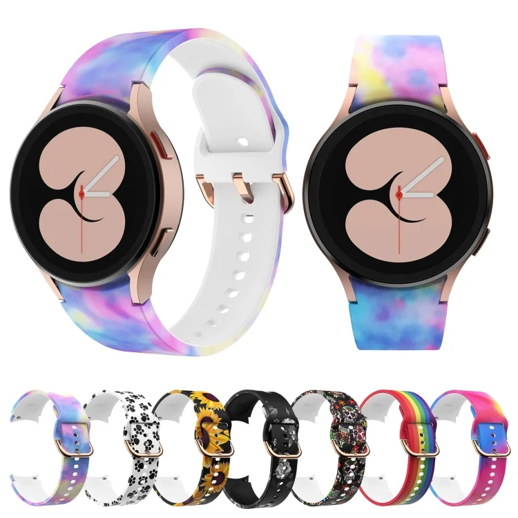 EDA002205801_B2.webp For Samsung Galaxy Watch4 / Watch4 Classic Silicone Printing Replacement Strap Watchband - Image 3
