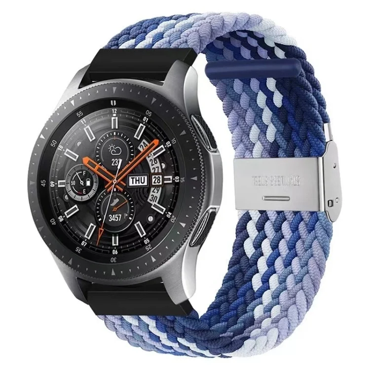 22mm Universal Nylon Braided Metal Buckle Strap