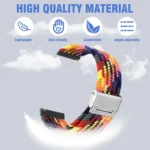22mm Universal Nylon Braided Metal Buckle Strap - Image 3