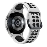Double-row Hole Two-color Silicone Replacement Strap Watchband - Image 8
