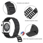 Bamboo Joint Magnetic Steel Replacement Strap Watchband For Apple Watch Series, 7 41mm / 6&SE&5&4 40mm / 3&2&1 38mm, 7 45mm / 6&SE&5&4 44mm / 3&2&1 42mm - Image 2