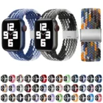 Nylon Braid One Buckle Replacement Watchband For Apple Watch Series - Image 2