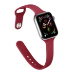 Slimming Silicone Replacement Watchband For Apple Watch Series