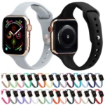 Slimming Silicone Replacement Watchband For Apple Watch Series - Image 2