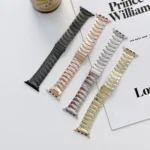 Lightning Shape Stainless Steel Replacement Watchband For Apple Watch Series - Image 3