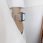 Lightning Shape Stainless Steel Replacement Watchband For Apple Watch Series - Image 6