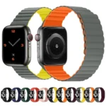Silicone Magnetic Integrated Short Strap Watchband For Apple Watch Series - Image 4