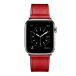 Leather Replacement Watchband For Apple Watch Series - Image 3