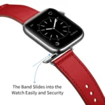 Leather Replacement Watchband For Apple Watch Series - Image 5