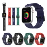 Carbon Fiber Texture Replacement Watchband For Apple Watch Series - Image 2