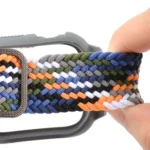 TPU Frame Buckle Braid Integrated Replacement Watchband For Apple Watch Series - Image 4